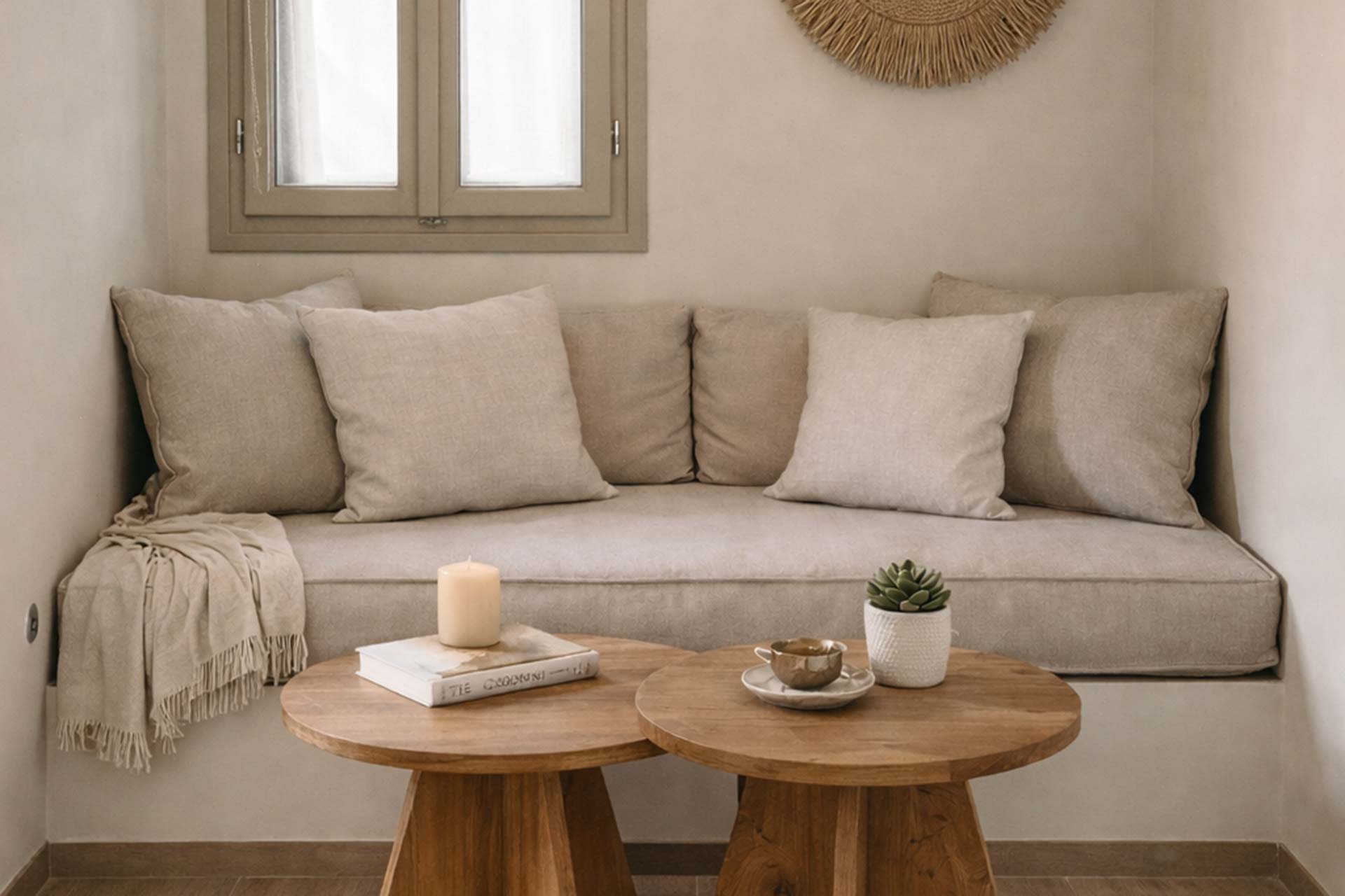 Η σουίτα στο Thyme timeless stay στις Καμάρες στη Σίφνο, με θέα στη θάλασσα